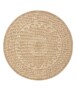 Outdoor Teppich Rund Jute Optik - Sunset Shores Beige/Weiß - overzicht, thumbnail