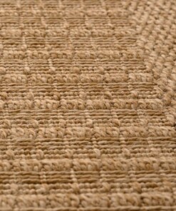 Outdoor Teppich Jute Optik - Boho Stripe Beige - close up