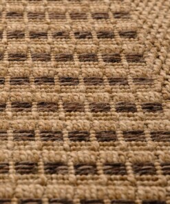 Outdoor Teppich Jute Optik - Boho Stripe Beige/Braun - close up