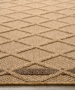 Outdoor Teppich Raute - Retreat Beige - close up