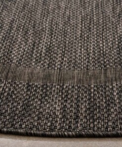 Outdoor Teppich Rund - Sunset Schwarz - close up