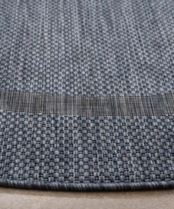 Outdoor Teppich Rund - Sunset Blau - close up