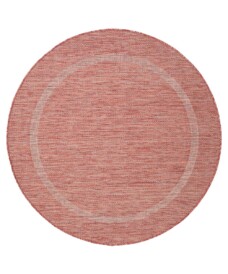 Outdoor Teppich Rund - Sunset Rot - overzicht, thumbnail