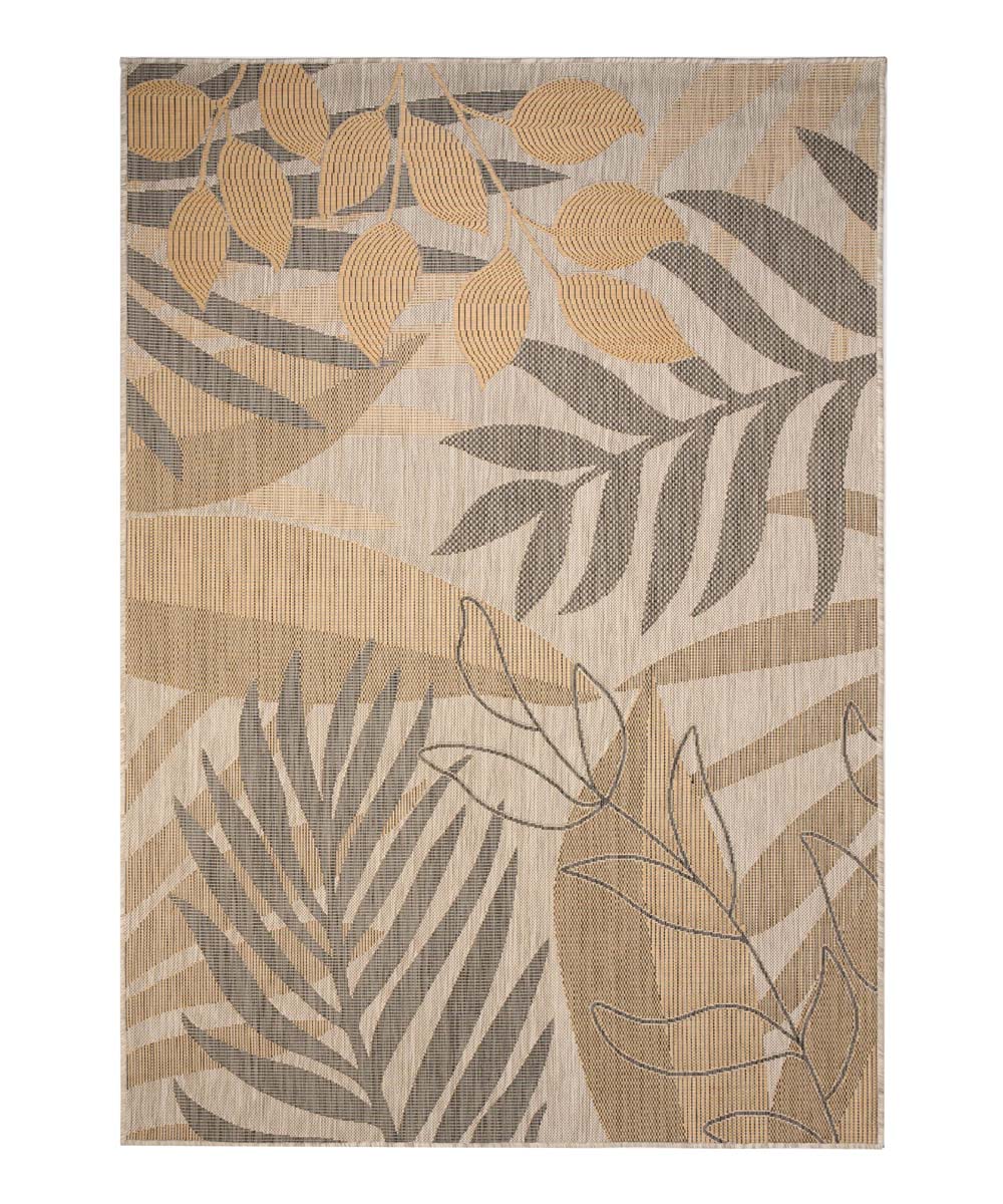 Outdoor Teppich Palmenblätter - Coastal Coral Beige - overzicht