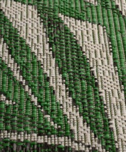 Balkonteppich Palmenblätter - Coastal Cliffs Grün - close up, thumbnail