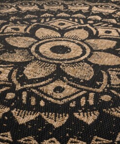 Outdoor Teppich Boho - Coastal Hammock Schwarz/Beige - close up, thumbnail Outdoor Teppich Boho - Coastal Hammock Schwarz/Beige - close up, thumbnail