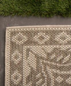 Outdoor Teppich Sunny Oriental - Creme/Beige - close up, thumbnail