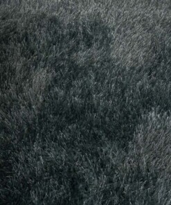Teppich Oval Hochflor - Posh Velours Blau - close up
