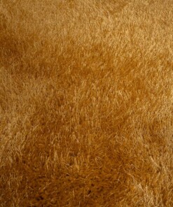 Teppich Oval Hochflor - Posh Velours Gold - close up