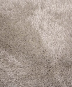 Teppich Oval Hochflor - Posh Velours Hellgrau - close up