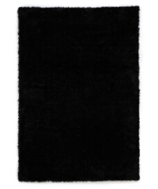 Hochflor Teppich - Posh Velours Schwarz - overzicht, thumbnail