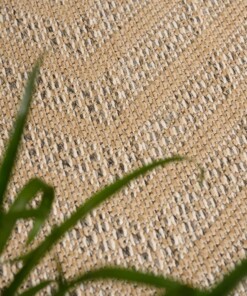 Balkonteppich Jute Optik Sunny Contour - Beige - close up, thumbnail Balkonteppich Jute Optik Sunny Contour - Beige - close up, thumbnail