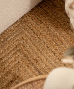 Jute Teppich Quadratisch Boho & Me - Natural - close up, thumbnail Jute Teppich Quadratisch Boho & Me - Natural - close up, thumbnail