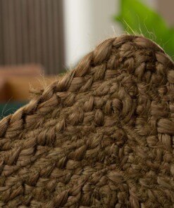 Jute Teppich Quadratisch - Pure Olivgrün - close up, thumbnail Jute Teppich Quadratisch - Pure Olivgrün - close up, thumbnail