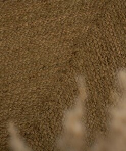 Jute Teppich Quadratisch - Pure Olivgrün - close up, thumbnail Jute Teppich Quadratisch - Pure Olivgrün - close up, thumbnail