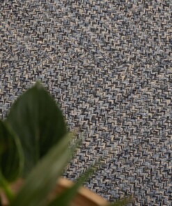 Baumwollteppich Quadratisch - Joy Blau - close up, thumbnail Baumwollteppich Quadratisch - Joy Blau - close up, thumbnail