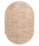 Viskose Teppich Oval - Glamour Beige - overzicht, thumbnail