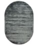 Viskose Teppich Oval - Glamour Dunkelblau - overzicht, thumbnail