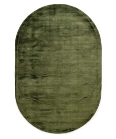Viskose Teppich Oval - Glamour Grün - overzicht, thumbnail Viskose Teppich Oval - Glamour Grün - overzicht, thumbnail