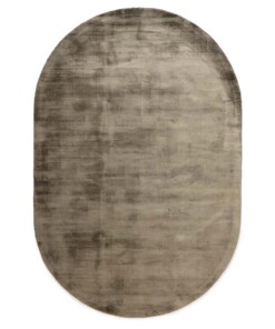 Viskose Teppich Oval - Glamour Olivgrün - overzicht