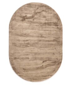 Viskose Teppich Oval - Glamour Braun - overzicht, thumbnail Viskose Teppich Oval - Glamour Braun - overzicht, thumbnail
