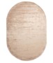 Viskose Teppich Oval - Pearl Beige - overzicht, thumbnail