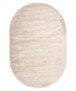 Viskose Teppich Oval - Pearl Creme - overzicht, thumbnail
