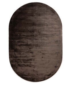 Viskose Teppich Oval - Pearl Dunkelbraun - overzicht