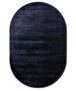 Viskose Teppich Oval - Pearl Marineblau - overzicht, thumbnail