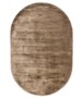 Viskose Teppich Oval - Pearl Braun - overzicht, thumbnail