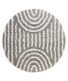 Teppich Rund Skandinavisch - Cozy Arch Hellgrau - overzicht, thumbnail