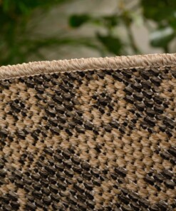 Outdoor Teppich Rund Sunny Oriental - Beige/Schwarz - close up, thumbnail Outdoor Teppich Rund Sunny Oriental - Beige/Schwarz - close up, thumbnail