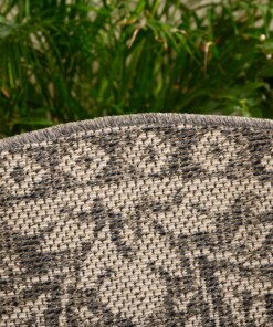 Outdoor Teppich Rund Sunny Oriental - Grau - close up, thumbnail Outdoor Teppich Rund Sunny Oriental - Grau - close up, thumbnail