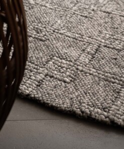 Outdoor Teppich Rund - Var Grau - close up, thumbnail