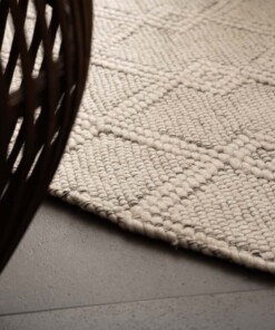 Outdoor Teppich Rund - Var Weiß - close up, thumbnail Outdoor Teppich Rund - Var Weiß - close up, thumbnail