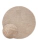 Teppich Rund Skandinavisch - Contour Bend Beige - overzicht, thumbnail
