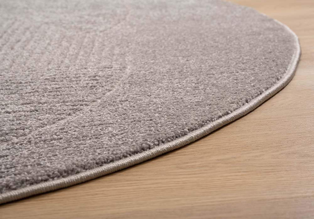 Teppich Rund Skandinavisch - Contour Circle Grau - close up Teppich Rund Skandinavisch - Contour Circle Grau - close up