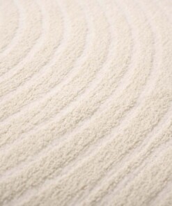 Teppich Rund Skandinavisch - Contour Curve Cream - close up