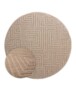 Teppich Rund Skandinavisch - Contour Gem Beige - overzicht, thumbnail