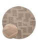 Teppich Rund Skandinavisch - Contour Stone Beige - overzicht, thumbnail