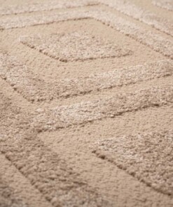 Teppich Skandinavisch - Contour Diamond Beige - close up