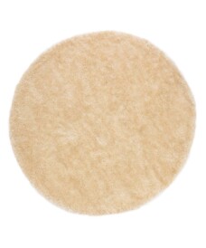 Hochflor Teppich Rund - Posh Velours Creme - overzicht, thumbnail