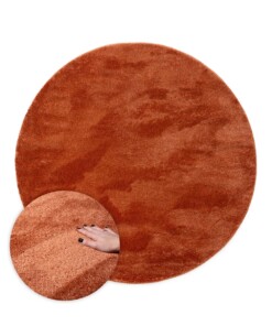 Veloursteppich Rund - Flair Terrakotta - overzicht