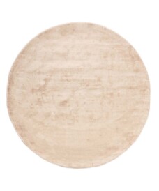 Viskose Teppich Rund - Glamour Beige - overzicht, thumbnail