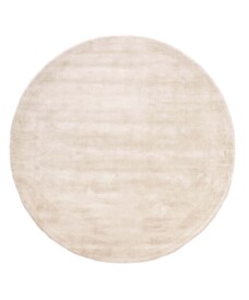 Viskose Teppich Rund - Glamour Creme - overzicht, thumbnail