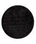 Viskose Teppich Rund - Glamour Schwarz - overzicht, thumbnail