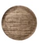 Viskose Teppich Rund - Pearl Braun - overzicht, thumbnail