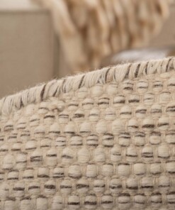 Wollteppich Rund - Ulstein Weiß/Grau - close up, thumbnail Wollteppich Rund - Ulstein Weiß/Grau - close up, thumbnail