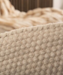 Wollteppich Rund - Ulstein Weiß - close up, thumbnail