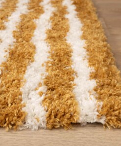 Teppich Skandinavisch - Cozy Arch Currygelb - close up, thumbnail Teppich Skandinavisch - Cozy Arch Currygelb - close up, thumbnail